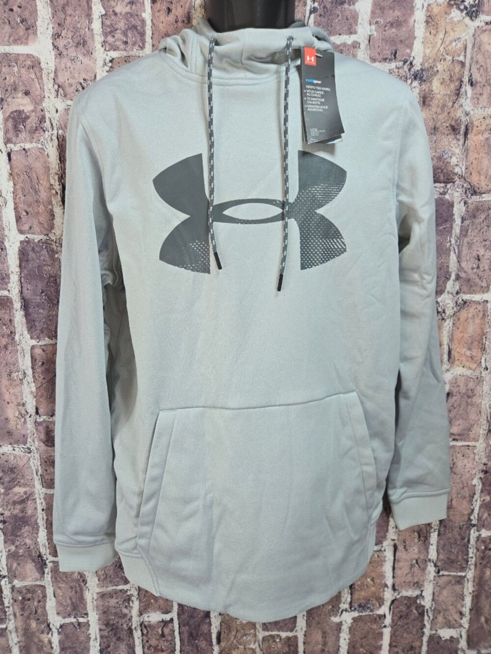 Under Armour Mens ColdGear Gray Hoodie Medium NWT